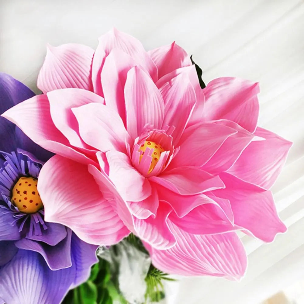 Giant Artificial Lotus Flower 40/50cm – PE Silk Home Décor