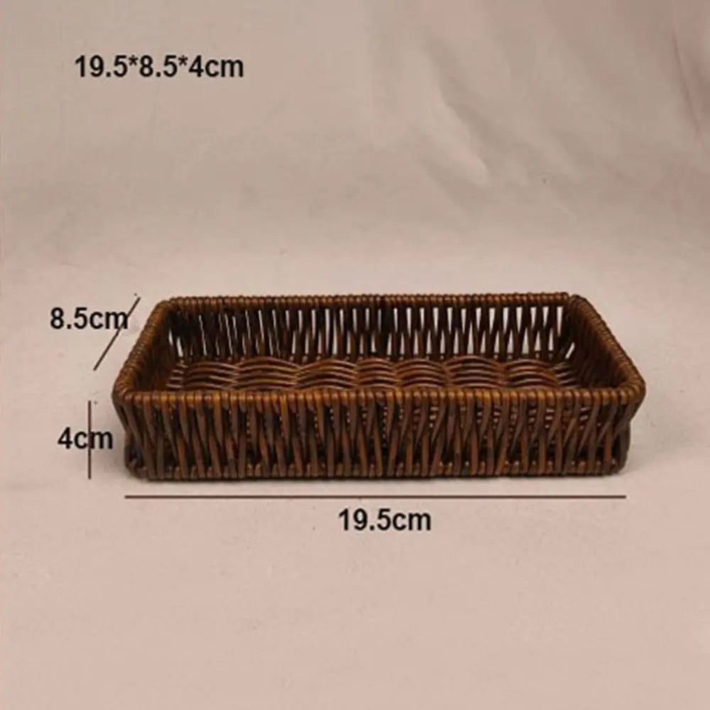 Handwoven Wicker Serving Basket – 6 Styles Bread & Fruit