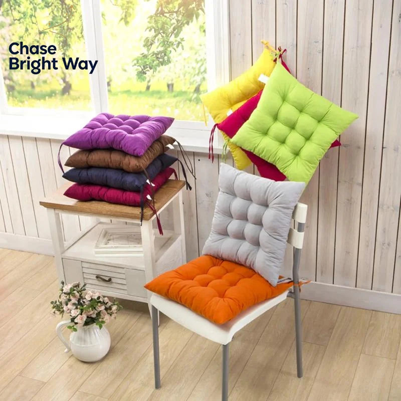 Washable Square Seat Cushion – Thick Padded Cartoon Chair Pad