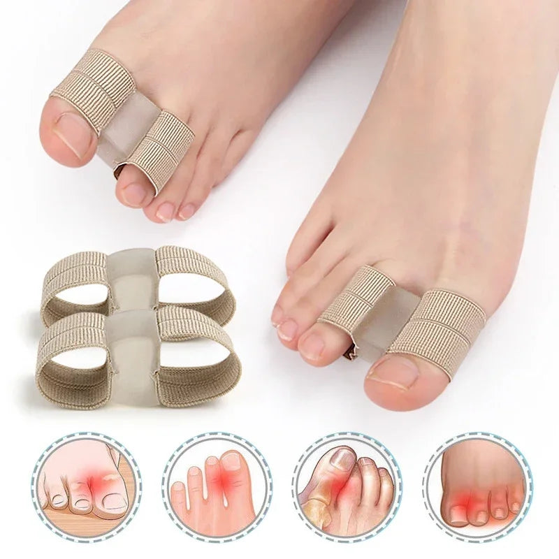 Silicone Toe Separator & Spreader – Bunion Corrector 2/4 Pack