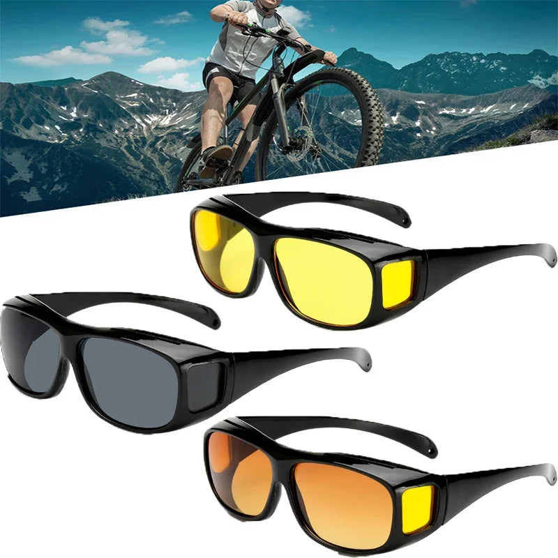 Anti-Glare Driving Sunglasses – Day & Night UV Protection