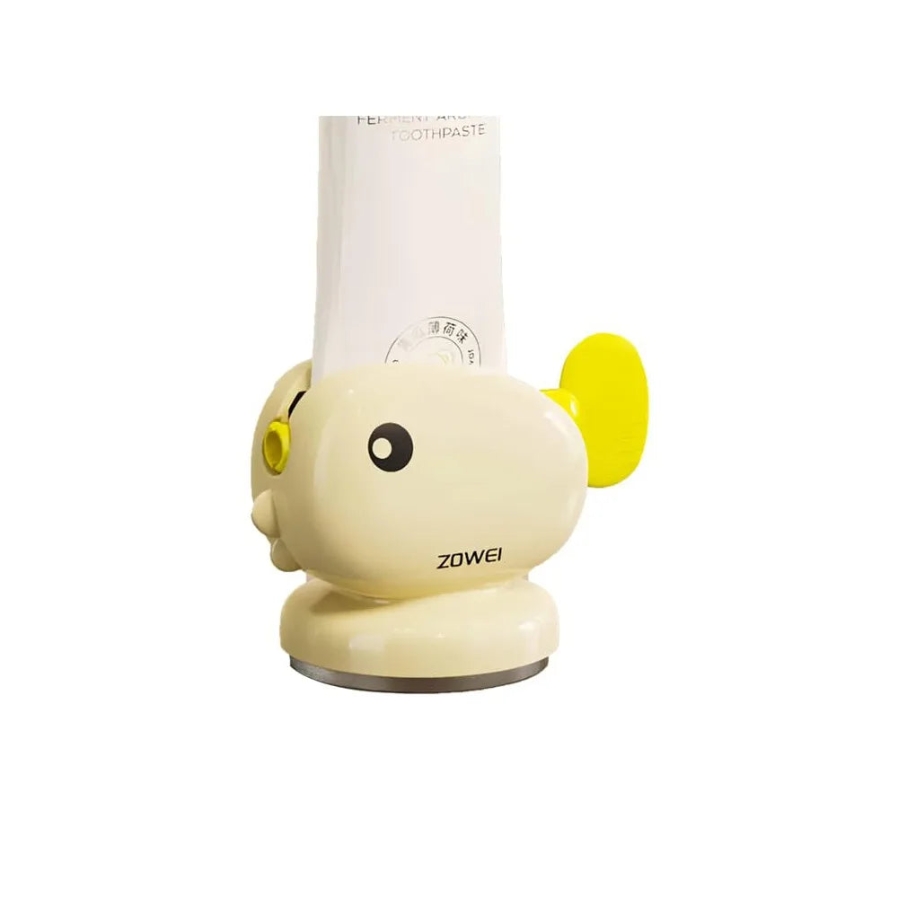 Whale Toothpaste Squeezer – Suction Cup Punch-Free Holder