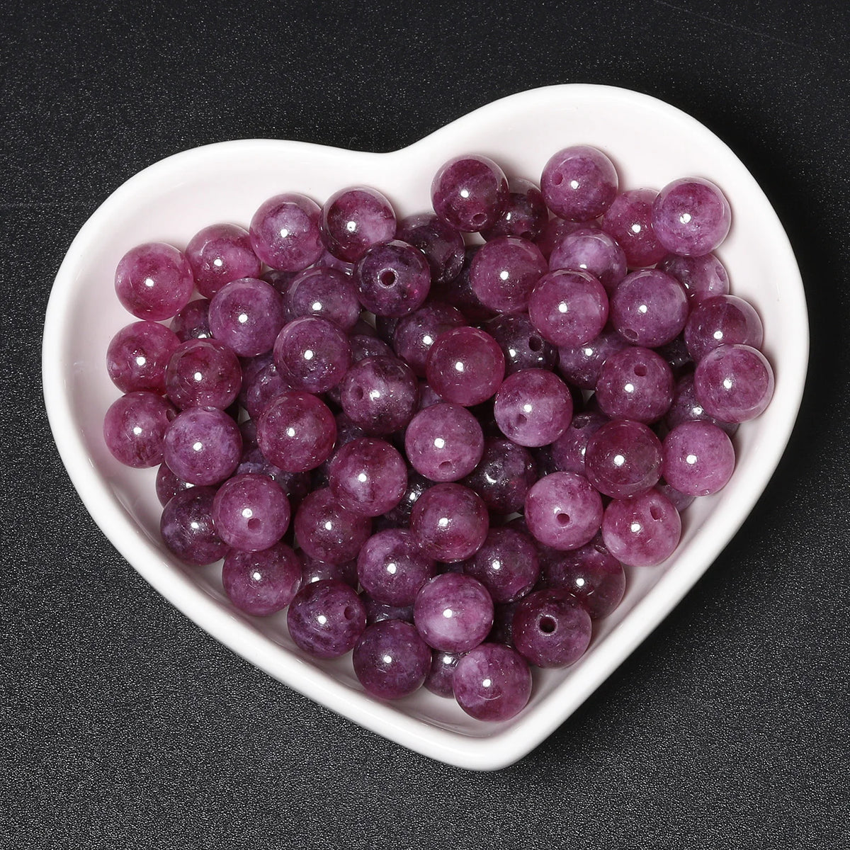 Purple Lepidolite Stone Beads 6/8/10mm – DIY Jewelry Making