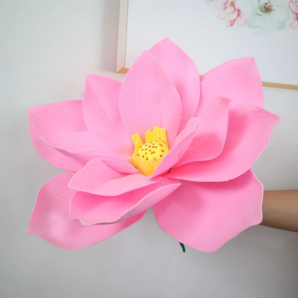 Giant Artificial Lotus Flower 40/50cm – PE Silk Home Décor