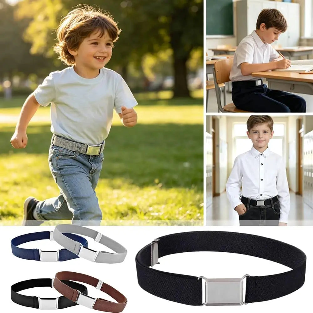 Kids Adjustable Elastic Canvas Belt – Boys & Girls 2.5cm