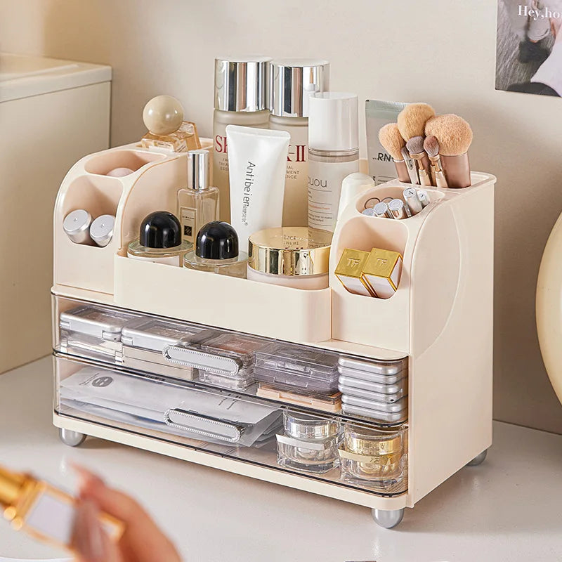SAMMY Large Makeup Organizer – Dustproof Vanity Storage Box