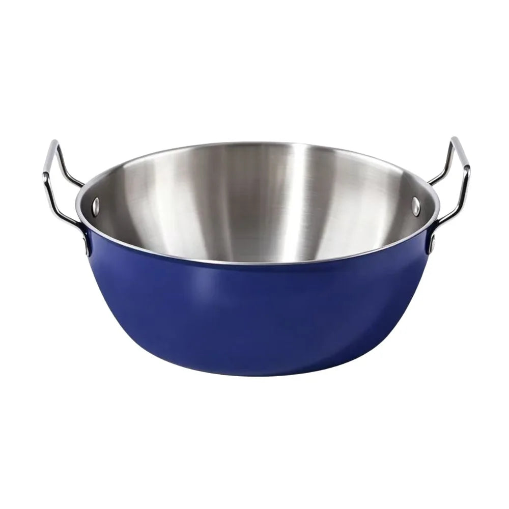 Stainless Steel Ramen Bowl | Double Ear Handles | 17cm
