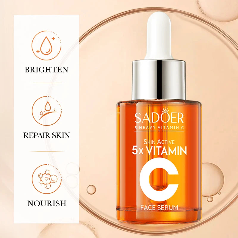SADOER Vitamin C Face Serum – Brightening & Moisturizing