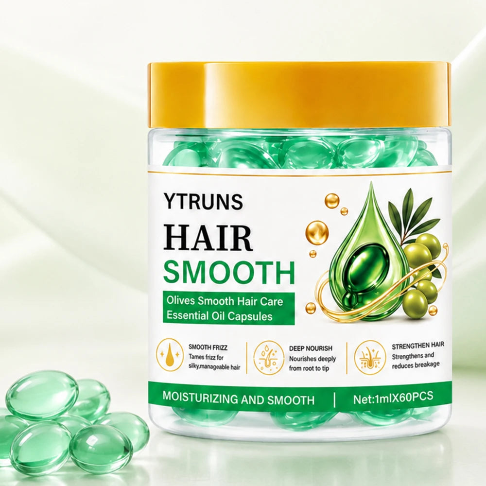 Rose Argan Hair Oil Capsules – Smoothing Serum Conditioner