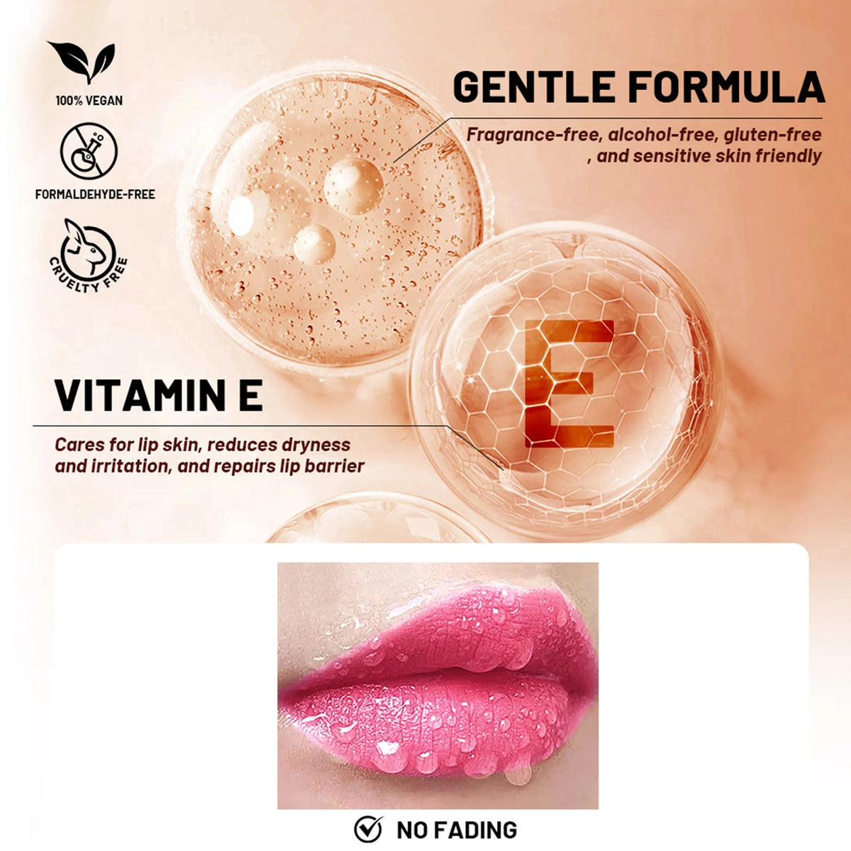 ZaiDoc 3D Shimmer Lip Gloss Set – 6 Colors Hydrating Lip Oil