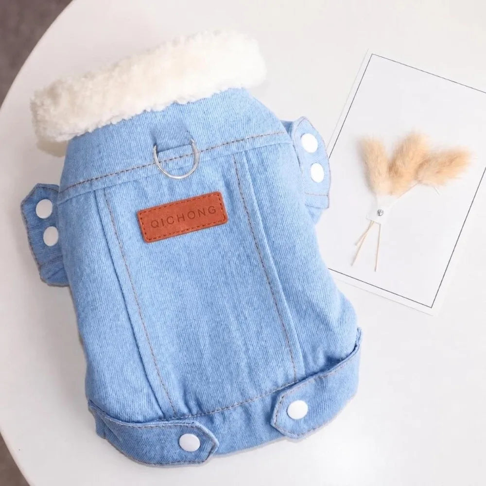 Windproof Dog Vest Coat – Warm Winter Cowboy Pet Bodysuit