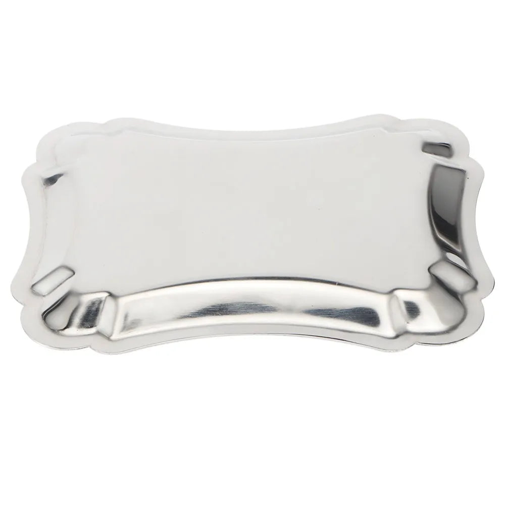 5-Pack Stainless Steel Serving Trays | Multi-Size Snack Plates