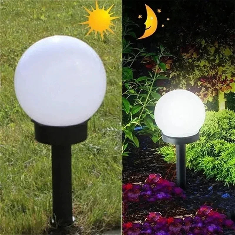 Solar LED Ball Garden Light – Waterproof Outdoor Lawn Lantern