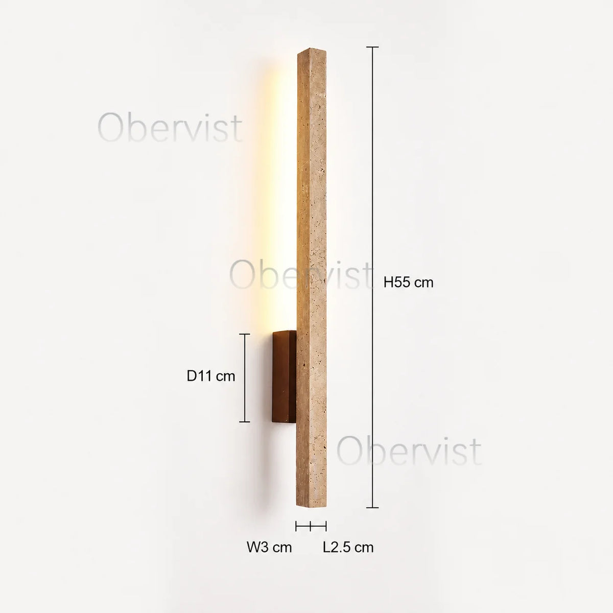 Wabi-Sabi Linear Wall Sconce – Sculptural LED Strip Light