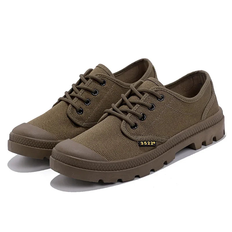 LEDP Men's Canvas Sneakers – Breathable Lace-Up Sport Shoes