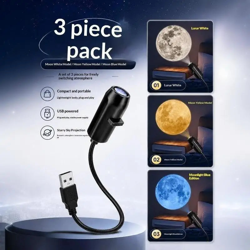 USB Mini Galaxy Projector Night Light – HD Space Projection Lamp