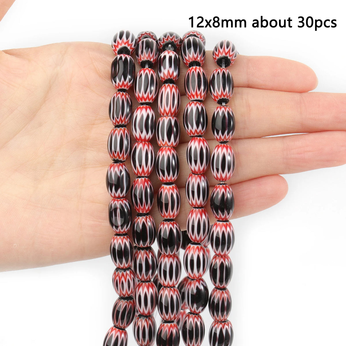 Nepal Lampwork Glass Beads 6mm – Pumpkin Shape DIY Jewelry