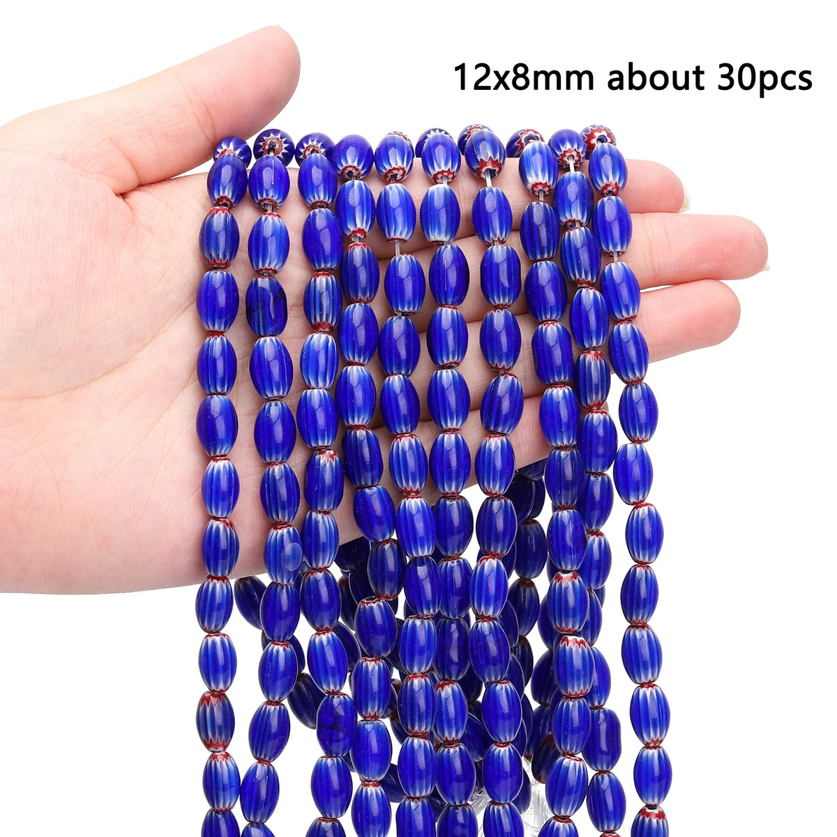 Nepal Lampwork Glass Beads 6mm – Pumpkin Shape DIY Jewelry