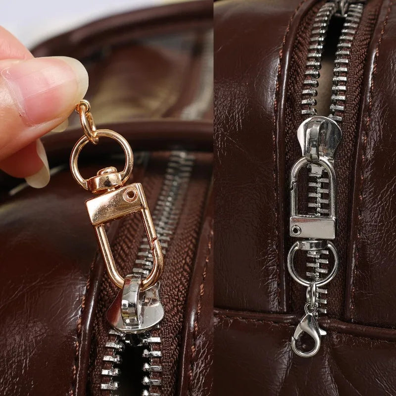 Metal Lobster Clasp Rotating Keychain – 10-Pack DIY Hardware