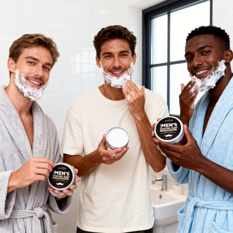 SAMMY Men's Shaving Soap | Mint, Olive Oil & Vitamin E 60g