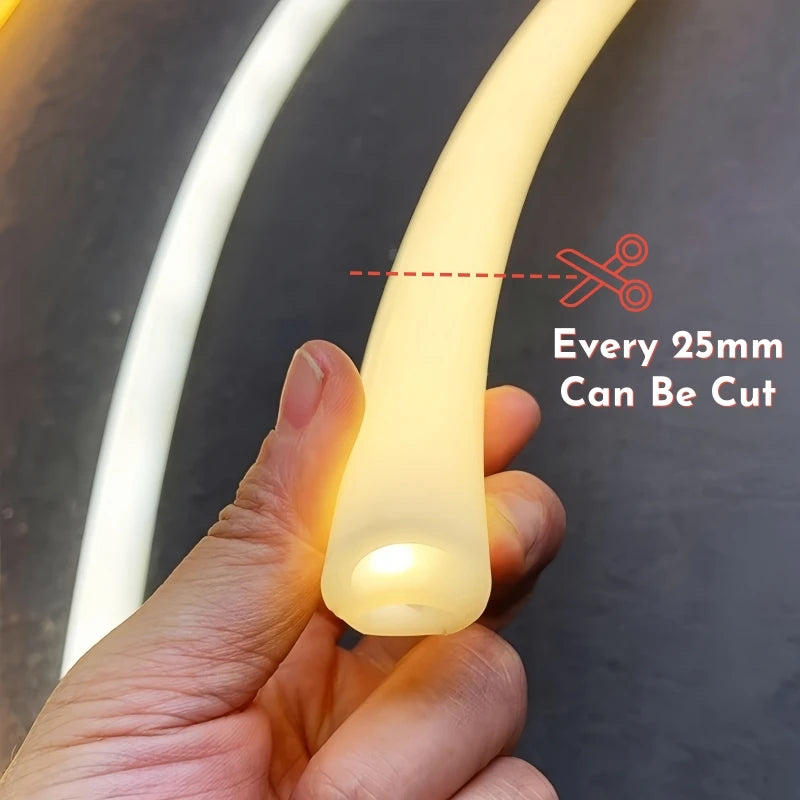 Round Neon LED Strip Light – Flexible Silicone Tube DC12V