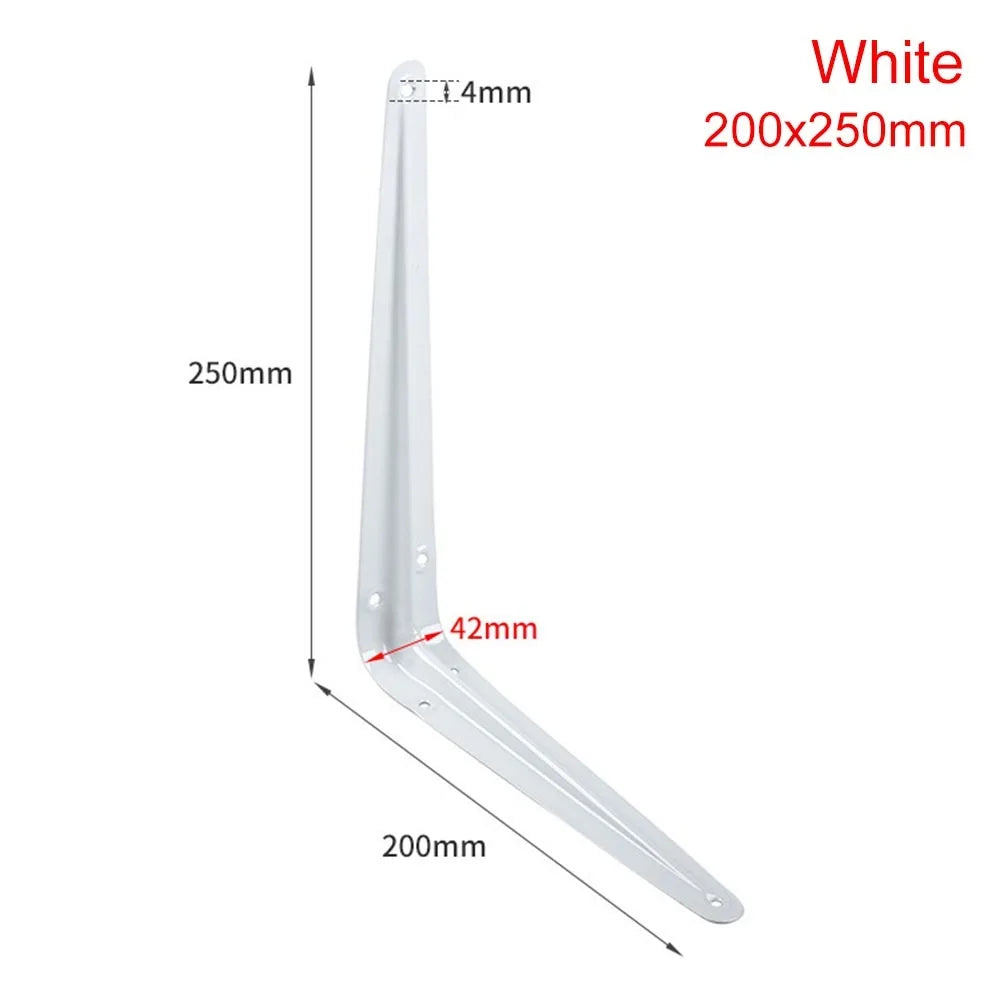 Metal L-Shaped Triangular Wall Shelf Bracket 4–14" | Corner Brace