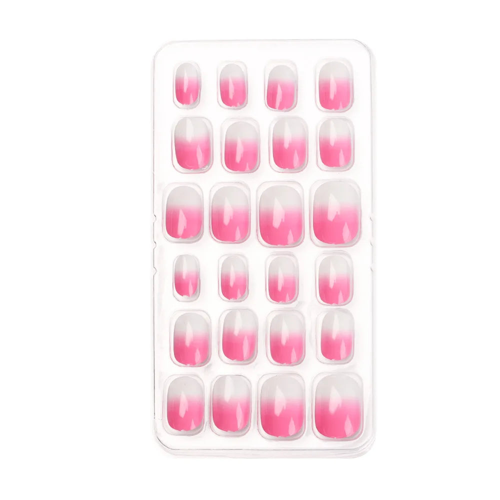Y2K Press-On False Nails – 24-Piece Wearable Fake Nail Tips