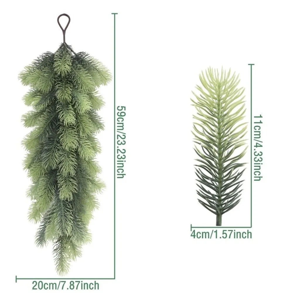 Hanging Artificial Pine Cedar Swag – Real Touch Christmas Wreath
