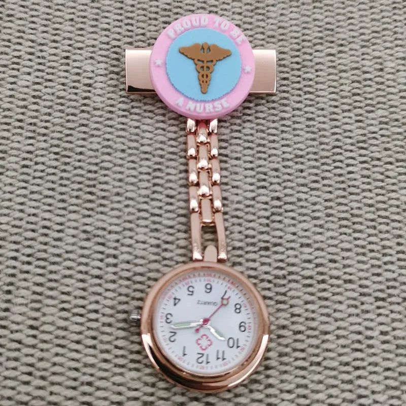 Stethoscope Pin Brooch Nurse FOB Pocket Watch | Quartz