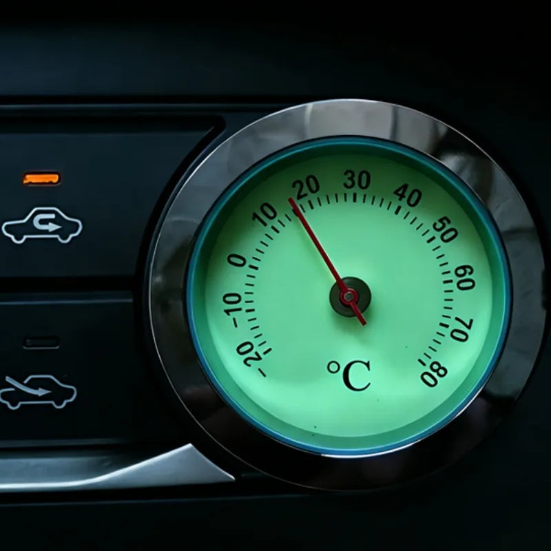 Mini Luminous Dial Thermometer – Zinc Alloy, -20°C to 80°C