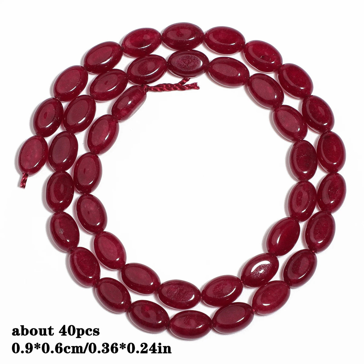Red Chalcedony Stone Beads – Droplet, Square & Round DIY Jewelry