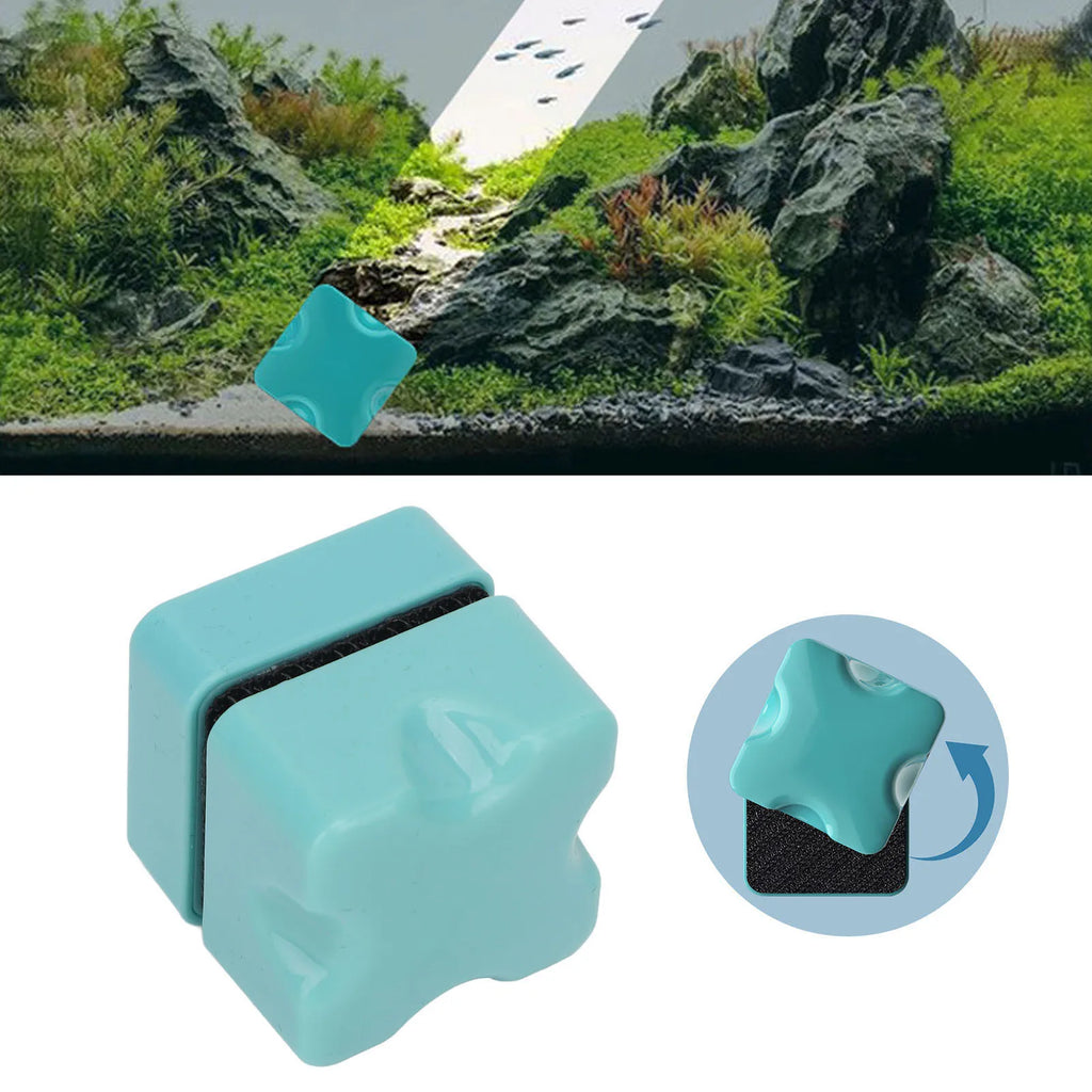 Magnetic Aquarium Glass Cleaner – Double-Sided Algae Scraper