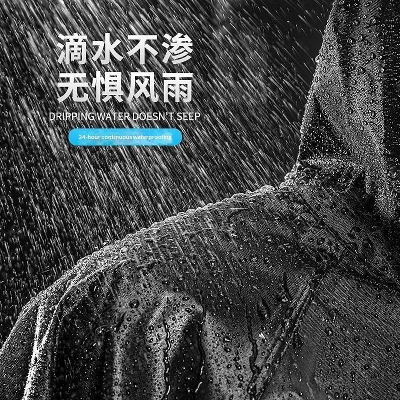 Unisex Hooded EVA Rain Poncho – Waterproof Outdoor Raincoat