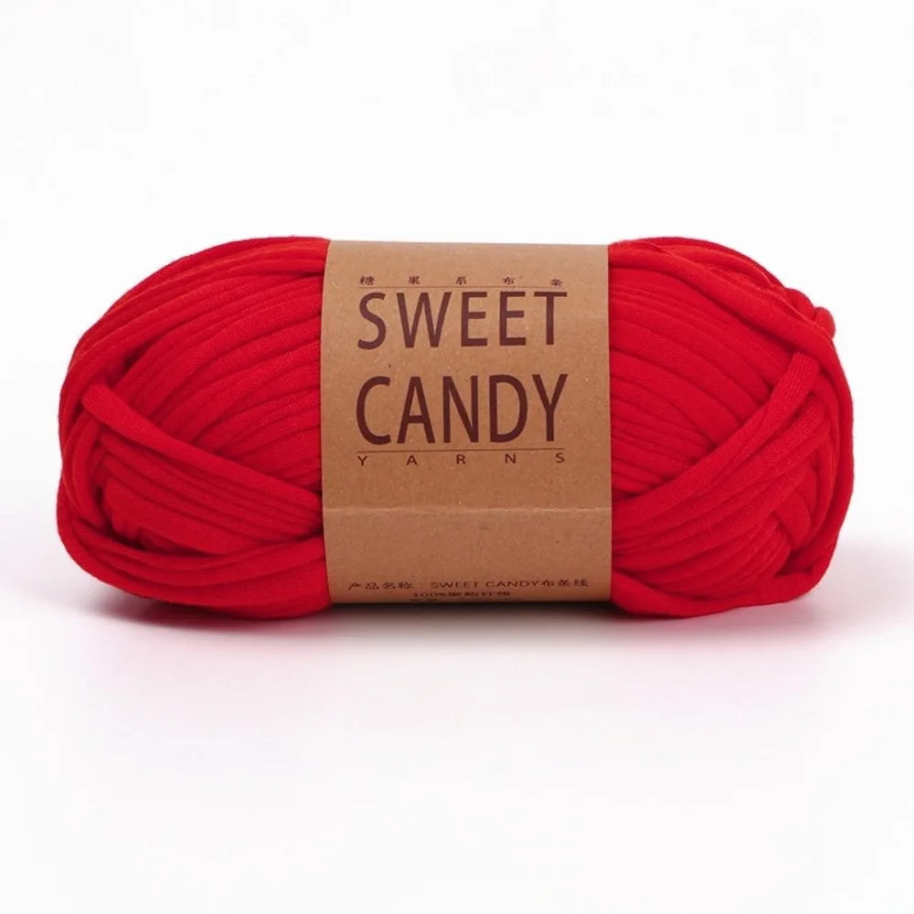 100g Chunky T-Shirt Yarn – Elastic Washable Fabric Strip Yarn