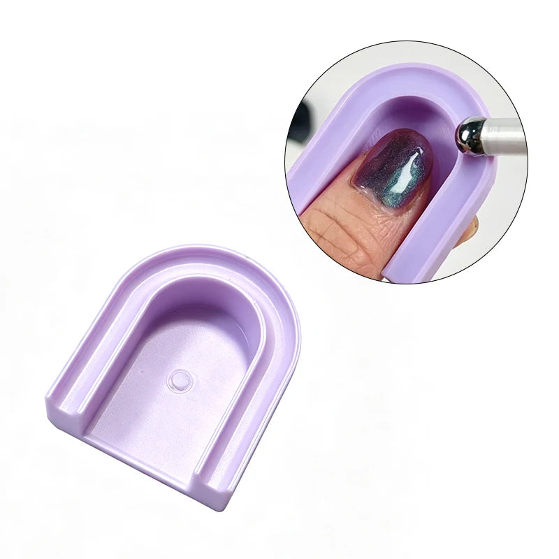 U-Shaped Cat Eye Nail Magnet Guide Tool – DIY Gel Polish