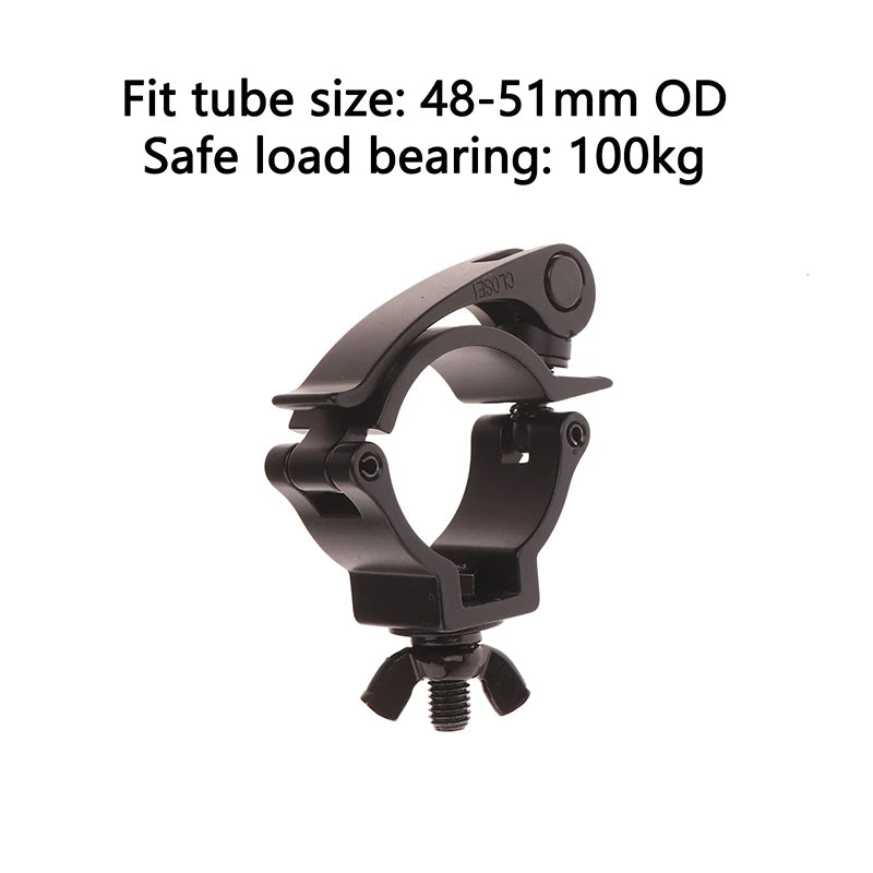 Quick Release Stage Truss Clamp – Single Ring Pipe Holder