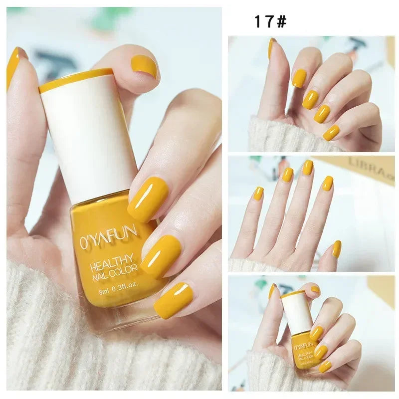 40 Autumn Brown Shades Water-Based Peel Off Gel Nail Polish