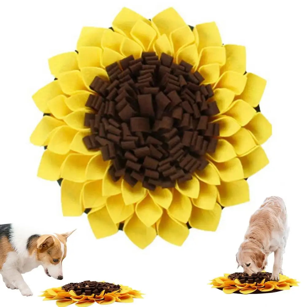 Sunflower Snuffle Mat – Slow Feeder Puzzle Toy for Dogs & Cats
