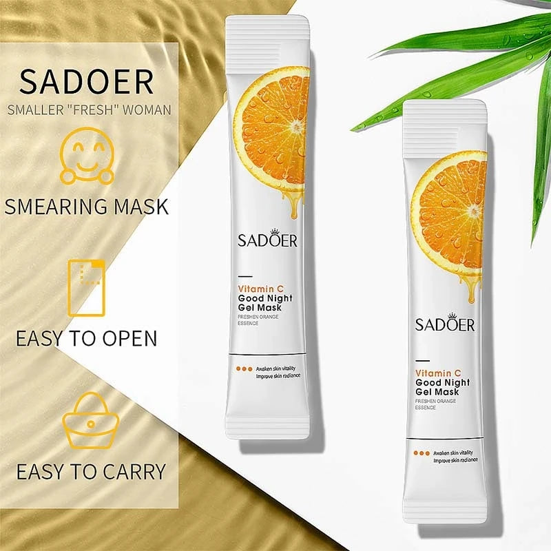 SADOER Vitamin C Sleeping Face Mask 30pc – Hydrating Set