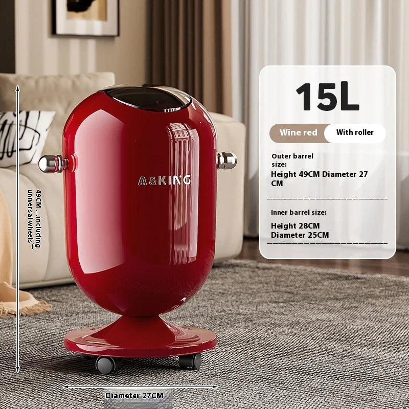 Touch-Free 12L Trash Can – Floating Lid Waste Bin | SAMMY