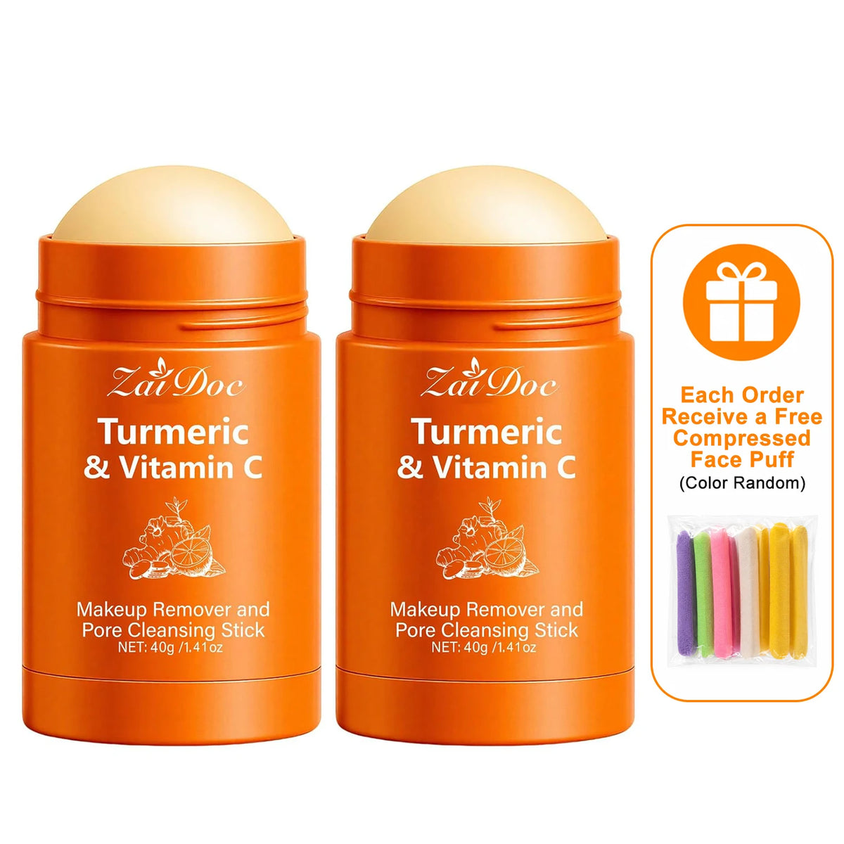 ZaiDoc Turmeric & Vitamin C Makeup Remover Pore Cleansing Stick