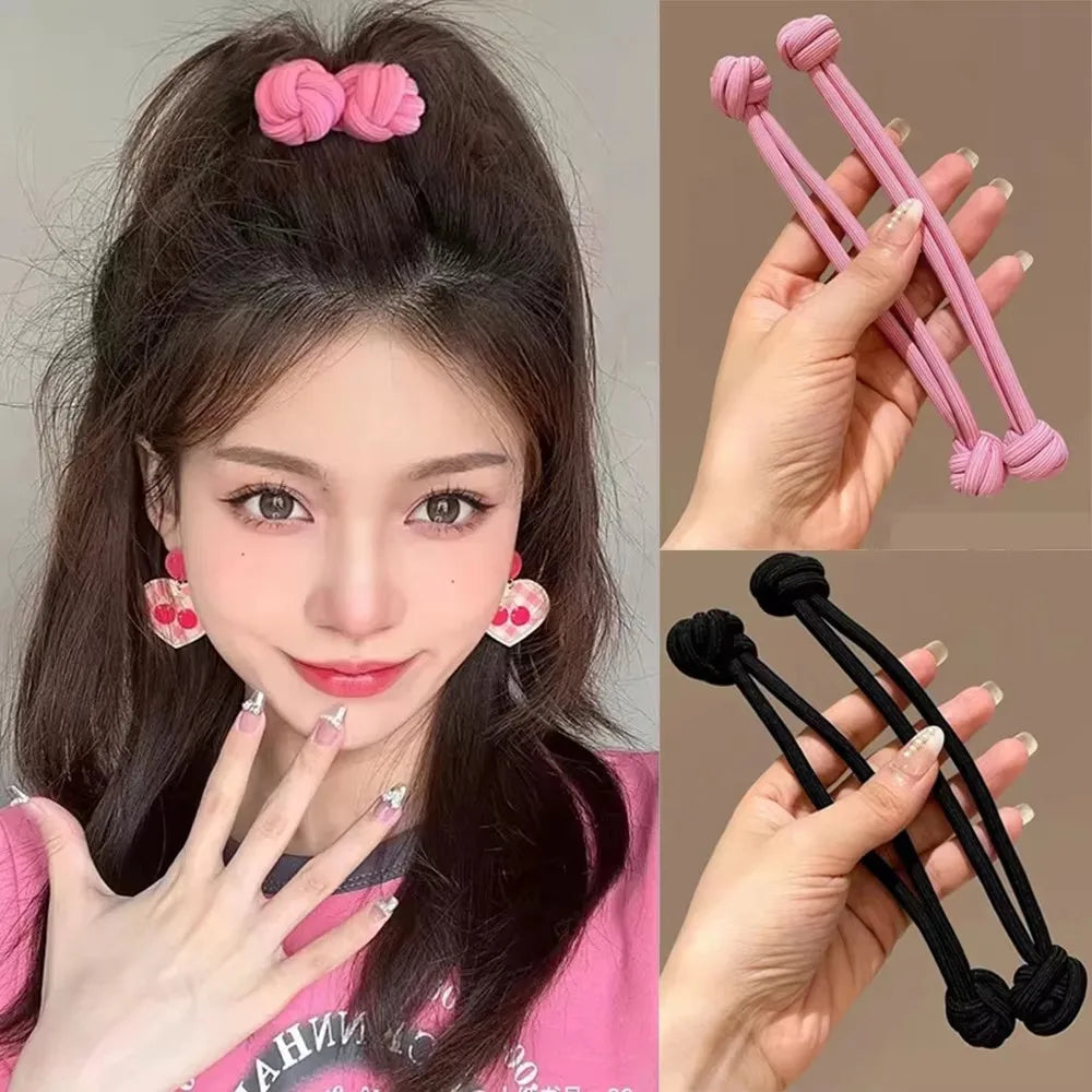 Women's Knotted Elastic Hair Bands & Scrunchies – High Ponytail