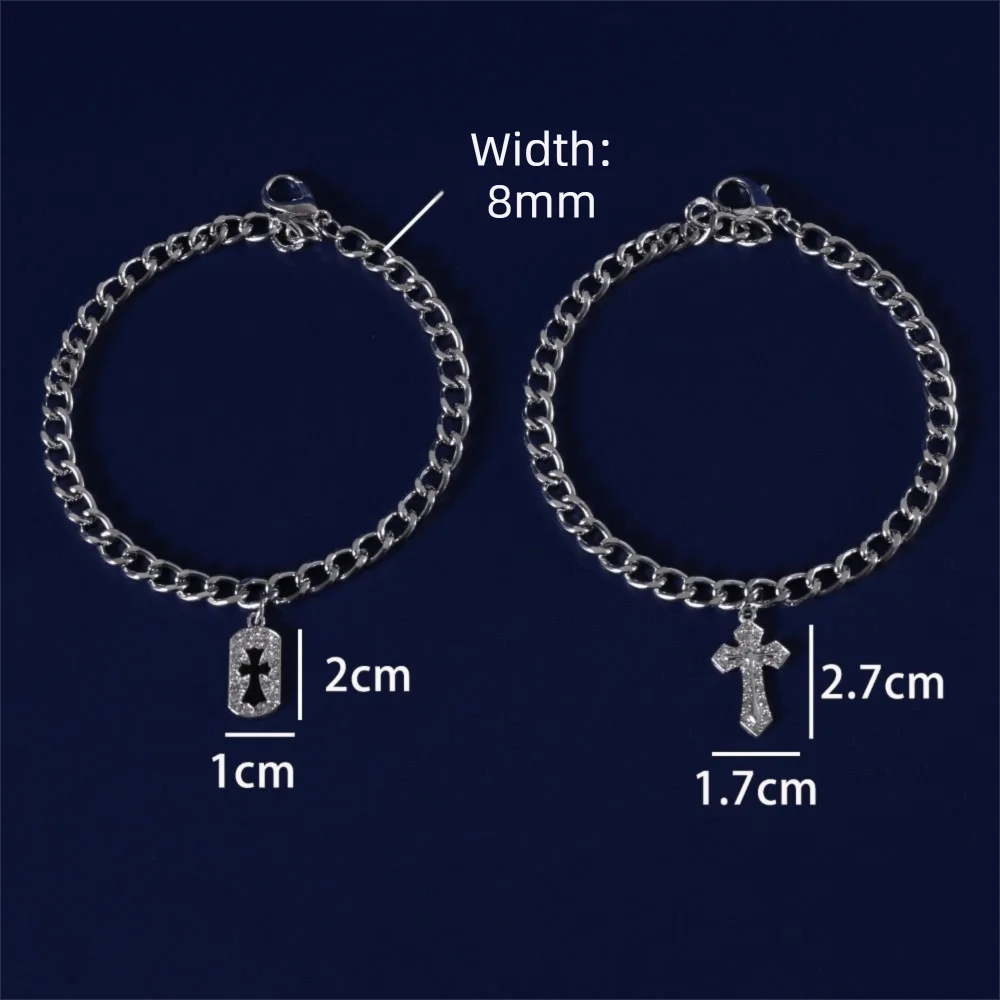 Zircon Cross Pendant Pet Necklace – Cat & Dog Accessory