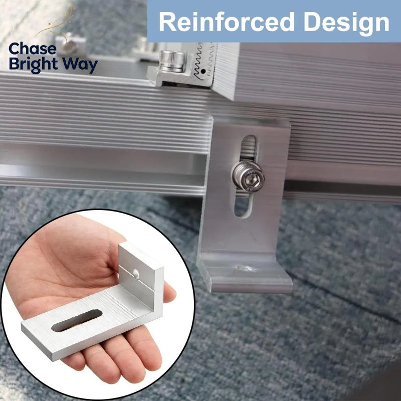 L-Bracket Solar Panel Mount – Aluminum Roof & Balcony Clamp