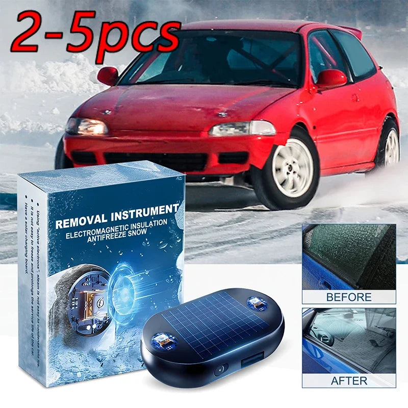 Solar USB Car Window Defroster – Antifreeze Snow Remover 2-5 Pack