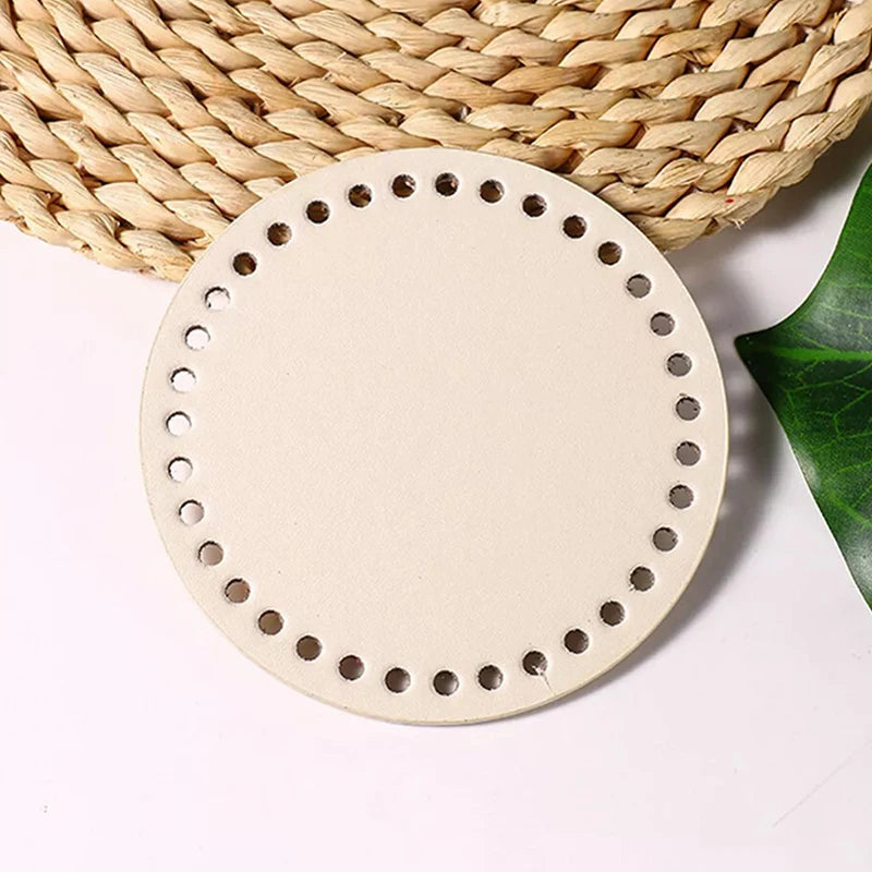 Round PU Leather Bag Bottom – DIY Crochet & Knitted Bags