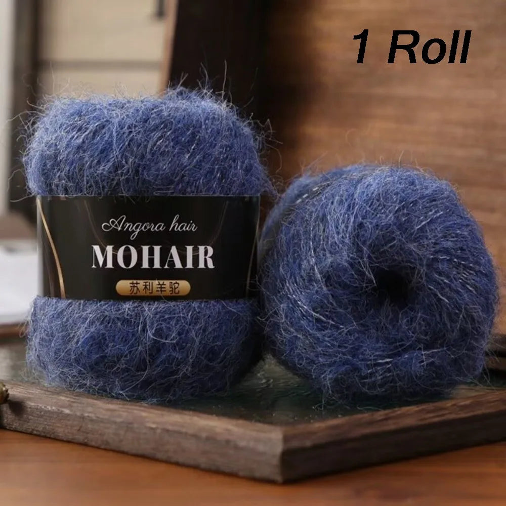 Soft Fluffy Alpaca Mohair Yarn – DIY Knitting & Crochet