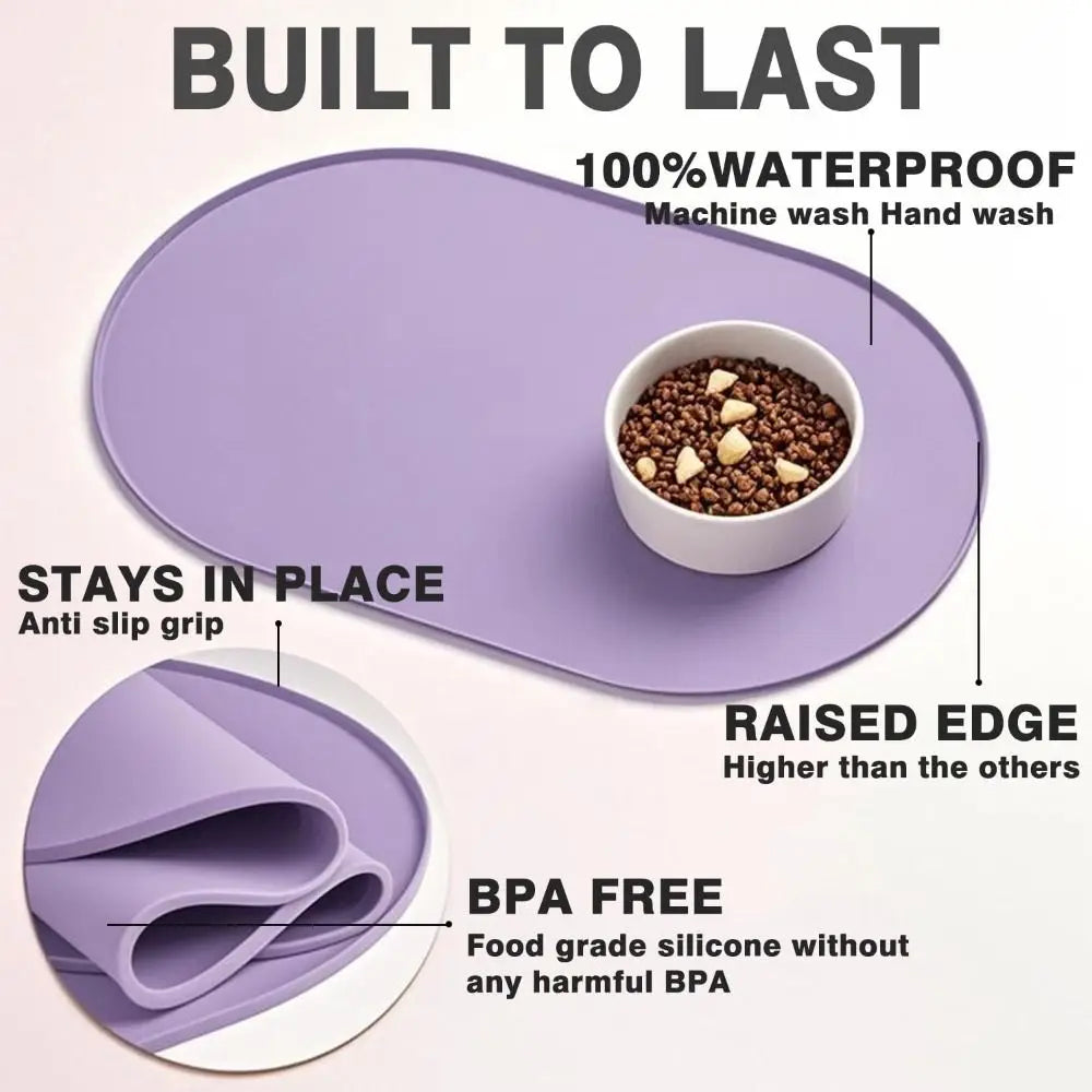 Silicone Pet Food Mat – BPA-Free, Non-Slip & Waterproof