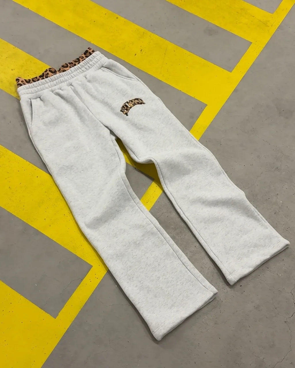 Y2K Leopard Print Embroidery Hoodie Sweatpants Set | Unisex