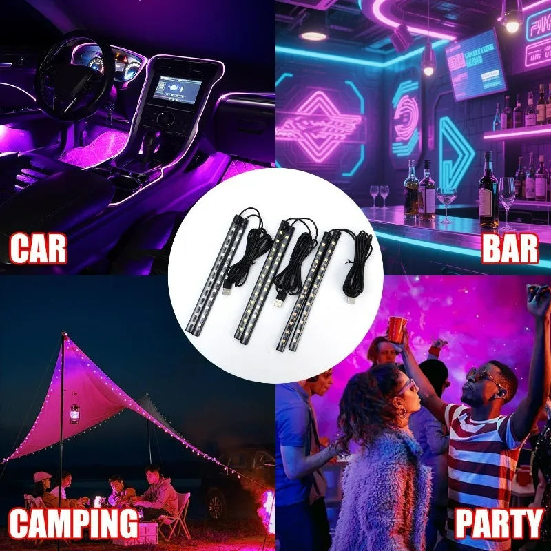 USB Car Ambient Light – Multicolor LED Interior Mood Kit